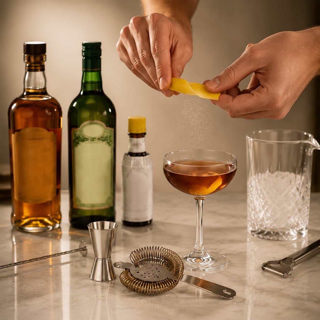 Step 4 — how to make Dry Manhattan