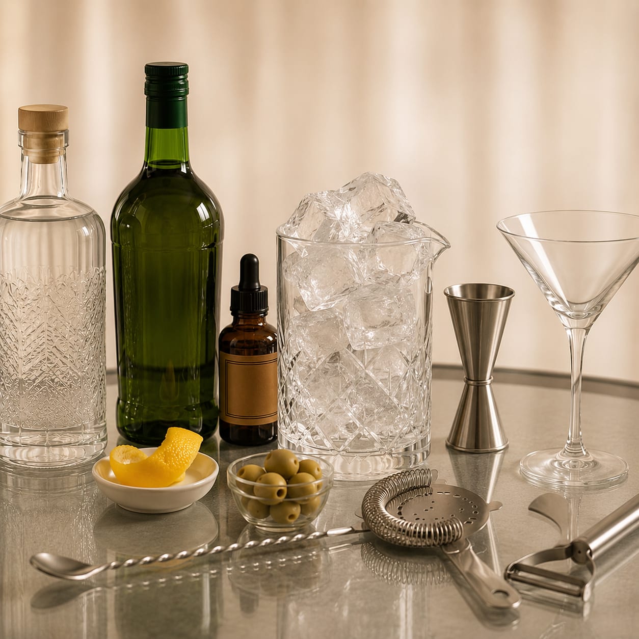 Step 2 — how to make Dry Martini