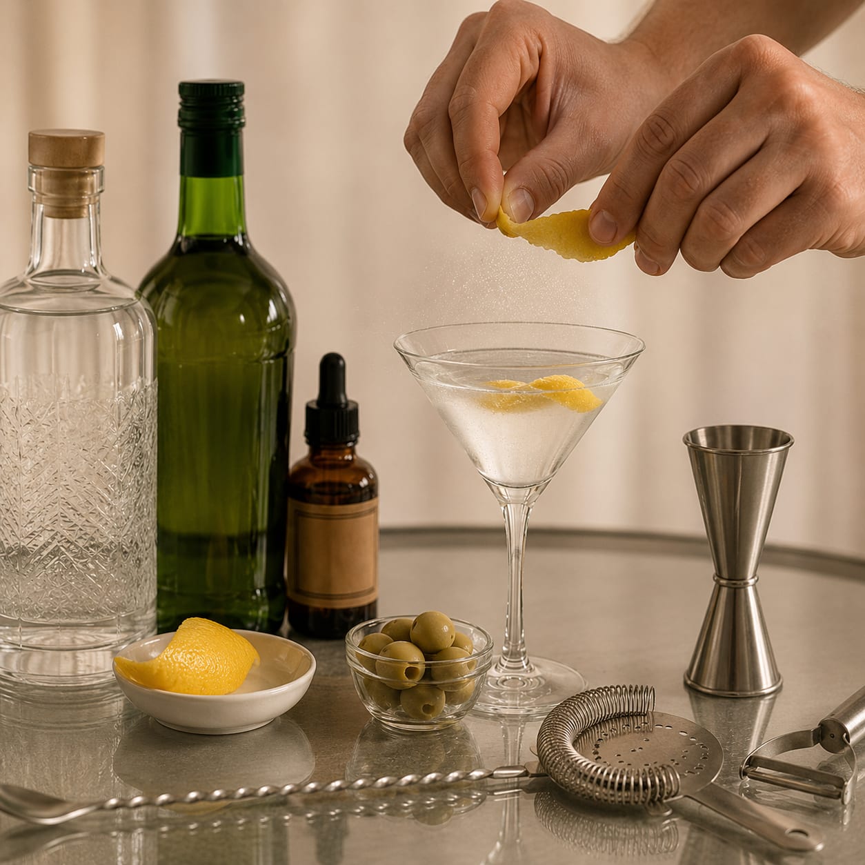 Step 5 — how to make Dry Martini