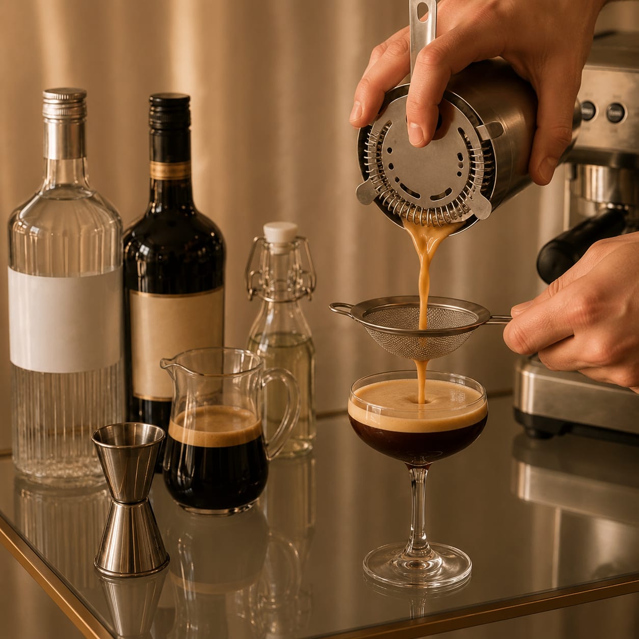Step 3 — how to make Espresso Martini