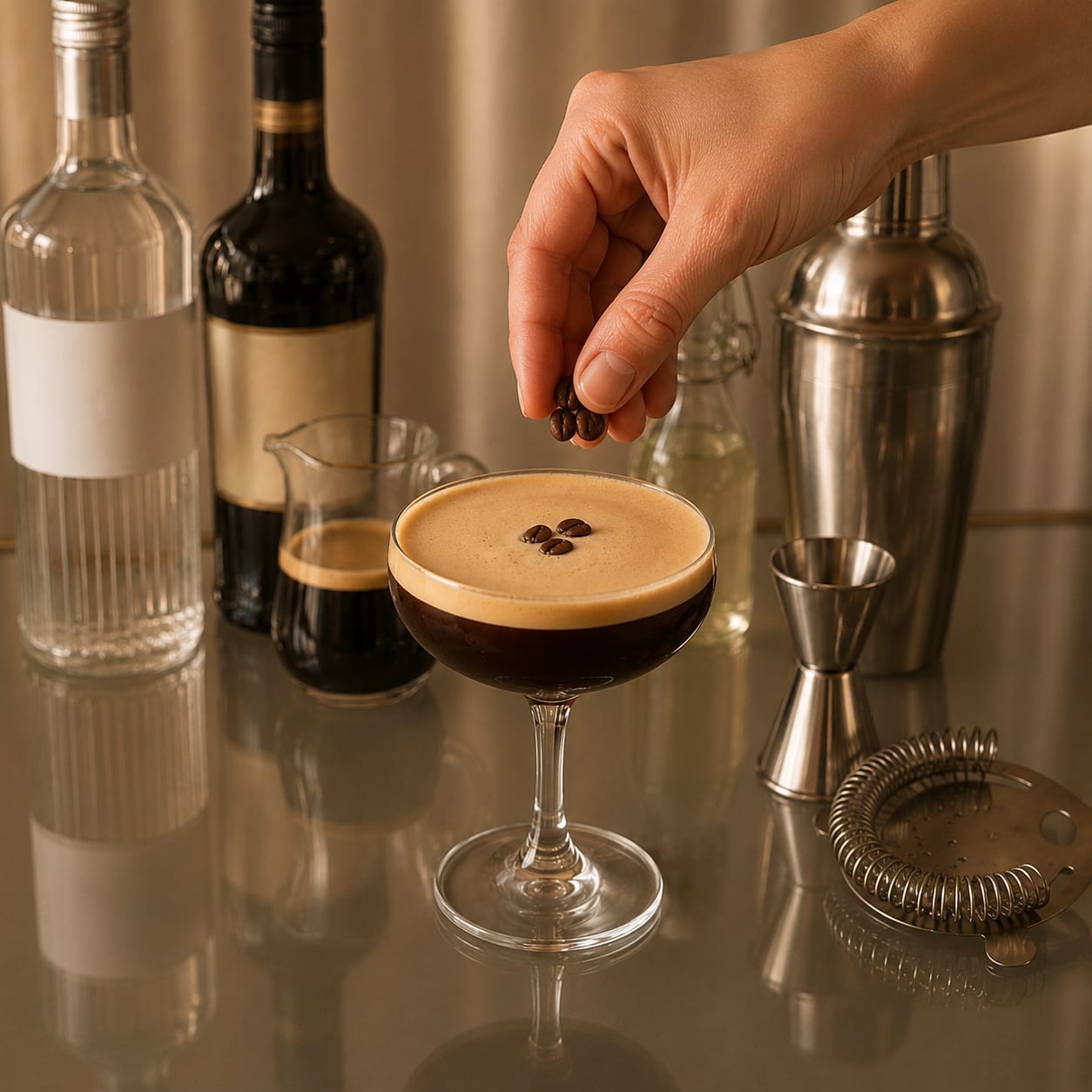 Step 4 — how to make Espresso Martini
