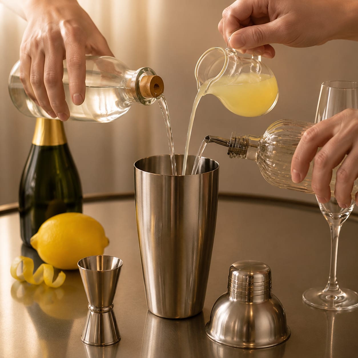Step 1 — how to make French 75