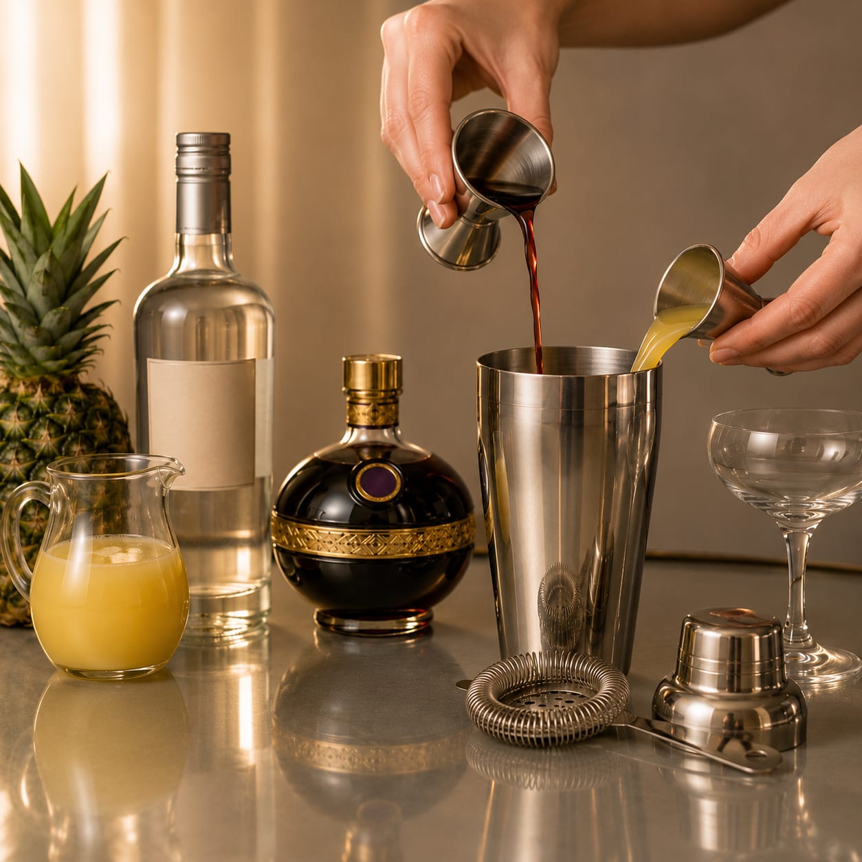 Step 1 — how to make French Martini