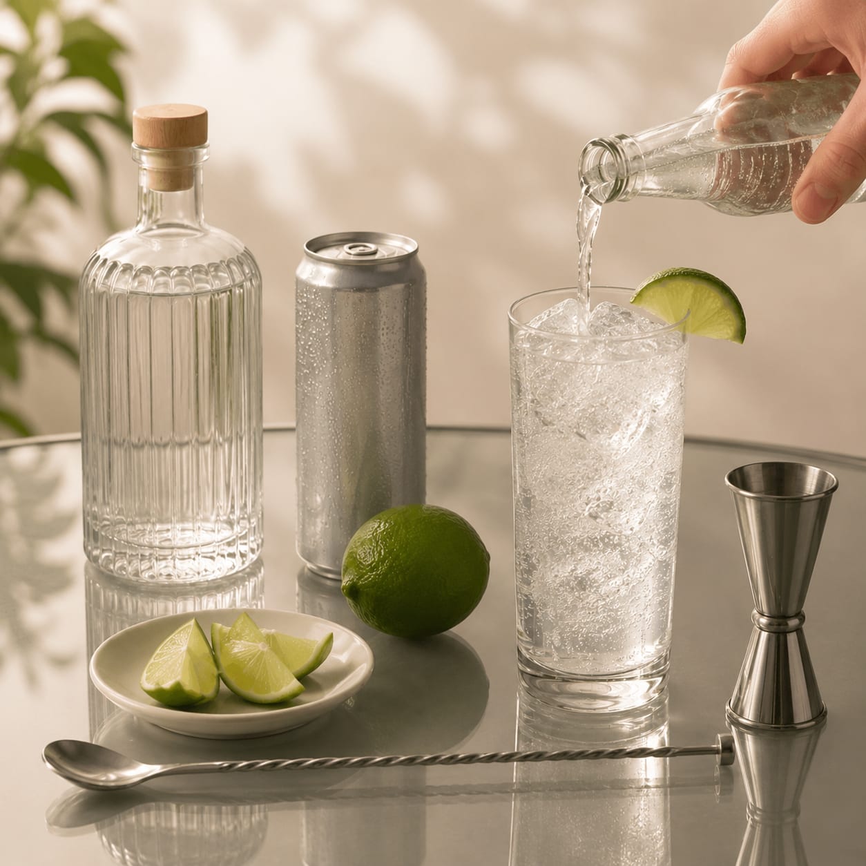 Step 3 — how to make Gin and Tonic
