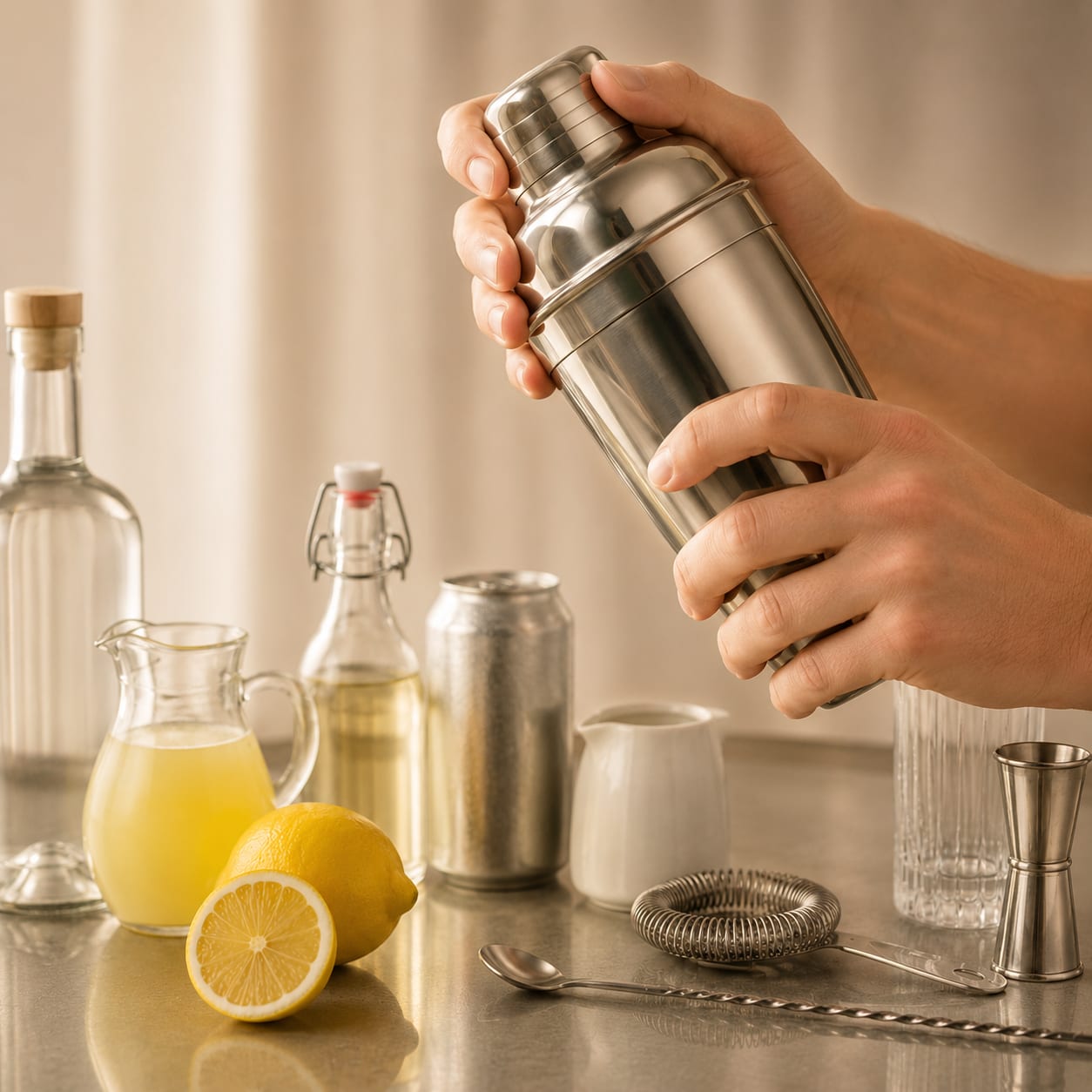 Step 2 — how to make Gin Fizz