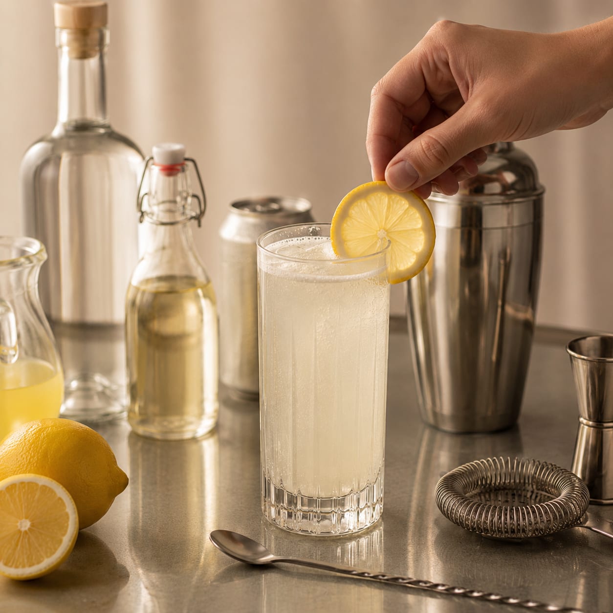Step 7 — how to make Gin Fizz