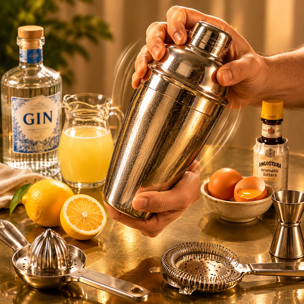 Step 2 — how to make Gin Sour
