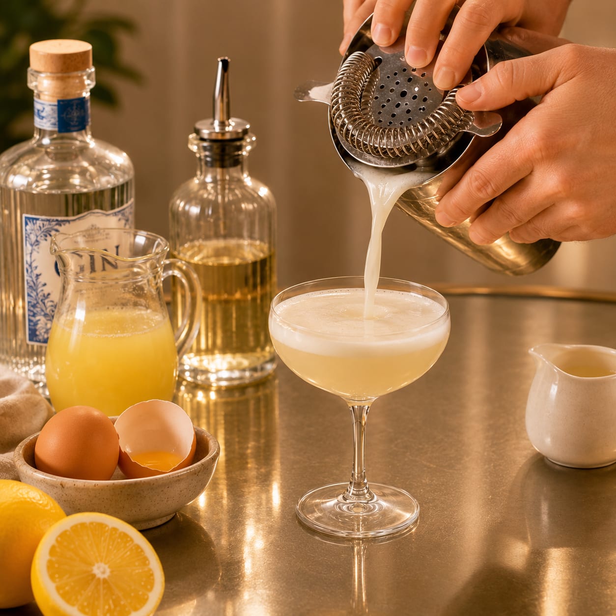 Step 5 — how to make Gin Sour