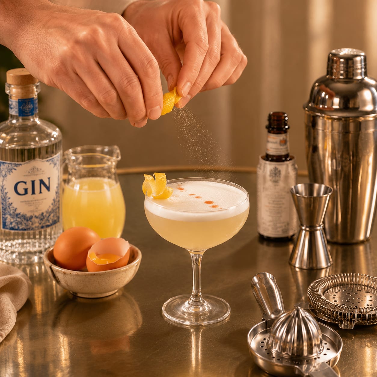 Step 6 — how to make Gin Sour