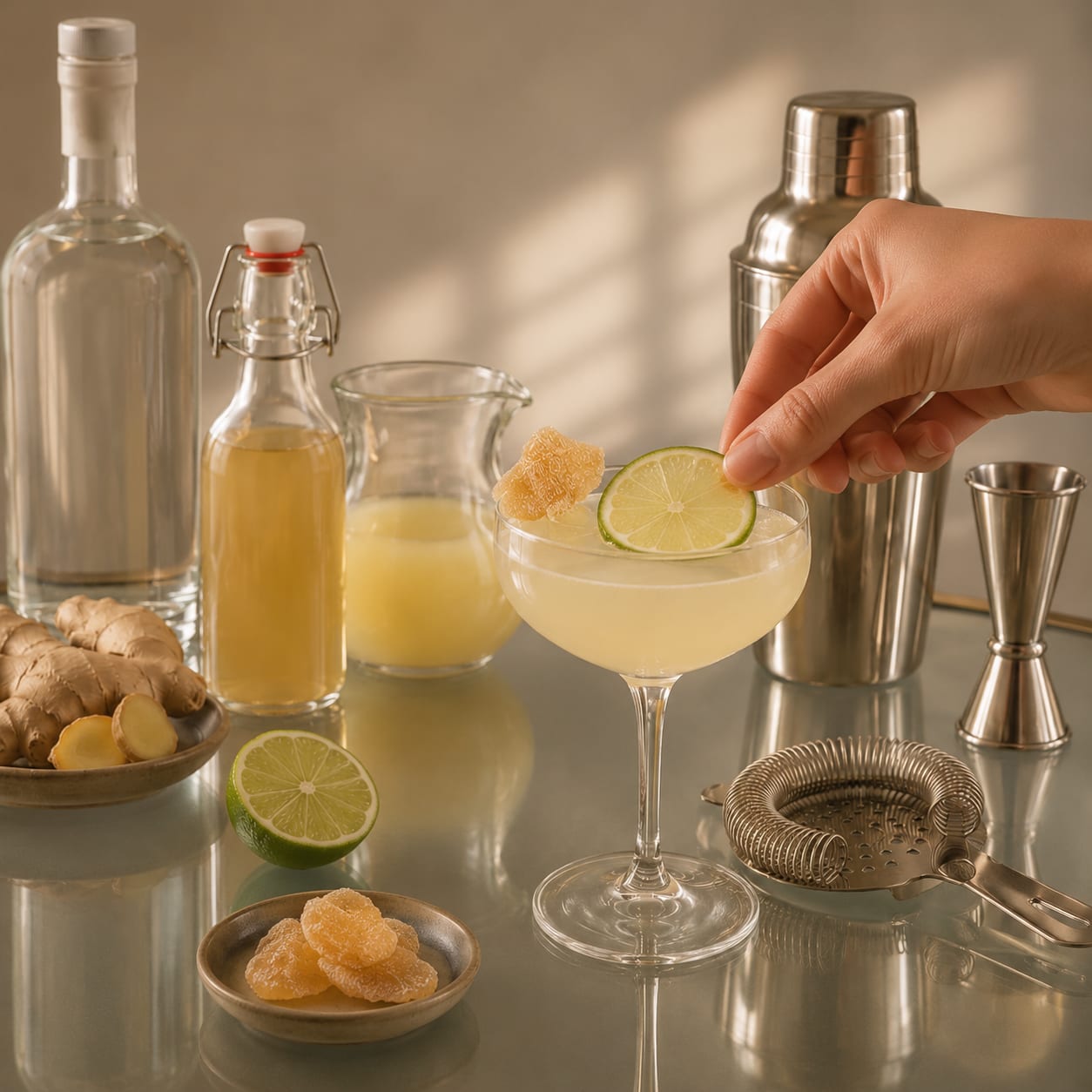 Step 6 — how to make Ginger Daiquiri
