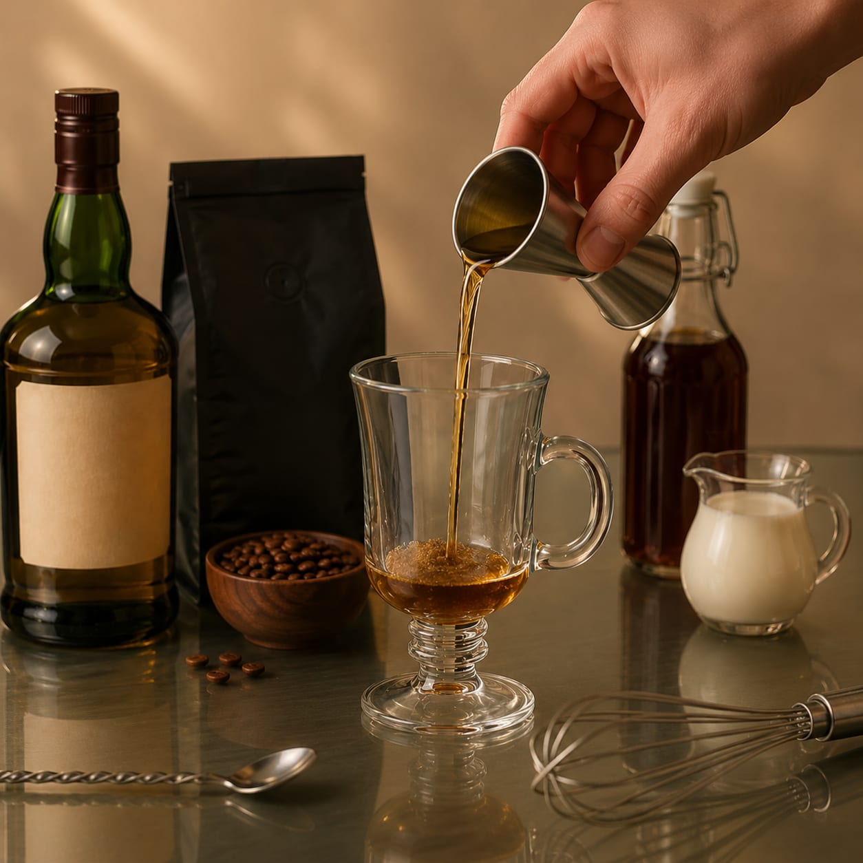 Step 1 — how to make Irish Coffee