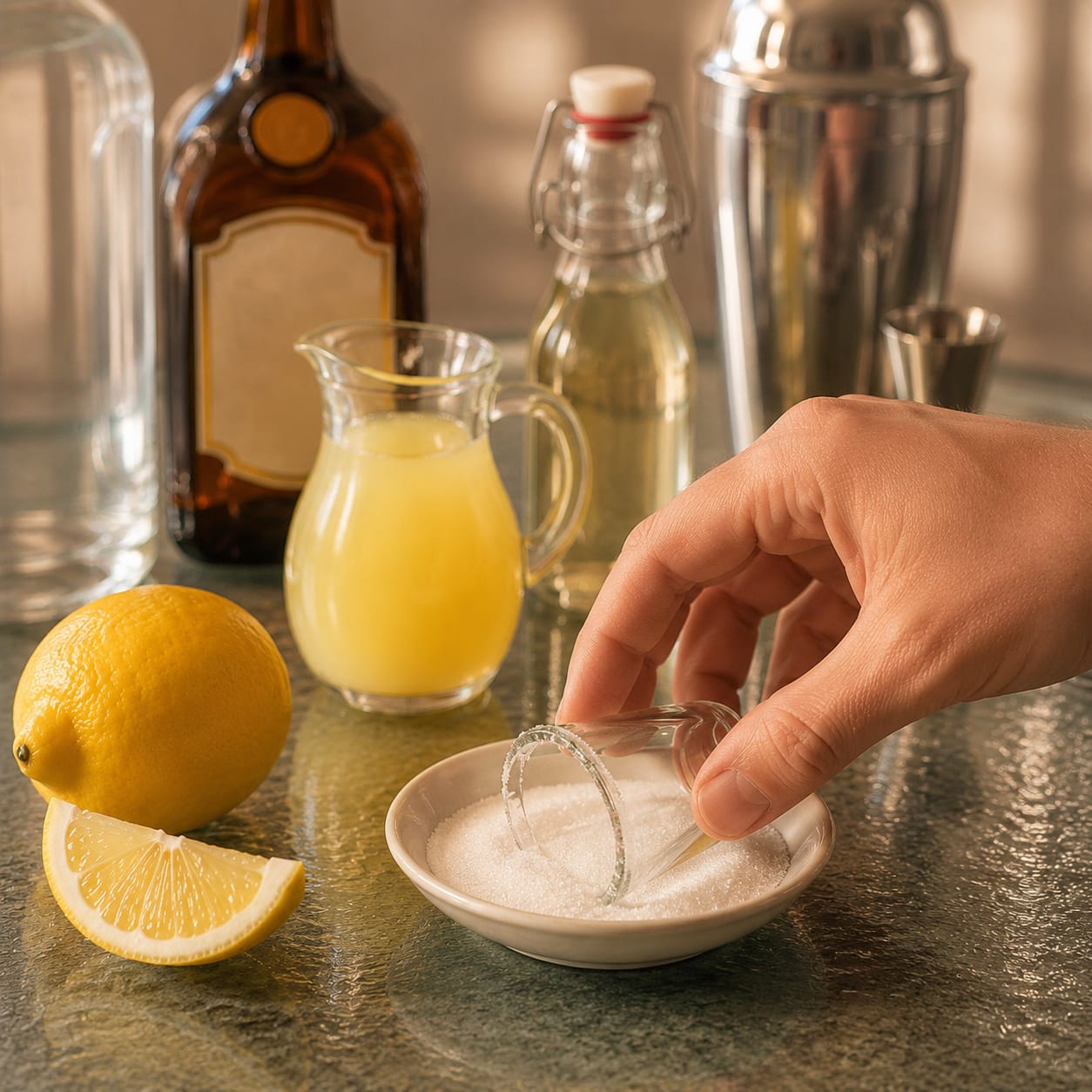 Step 1 — how to make Lemon Drop Shot