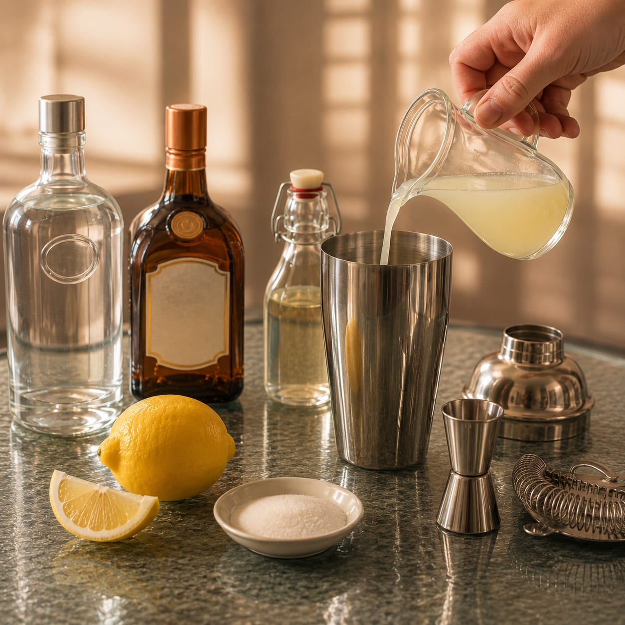 Step 2 — how to make Lemon Drop Shot