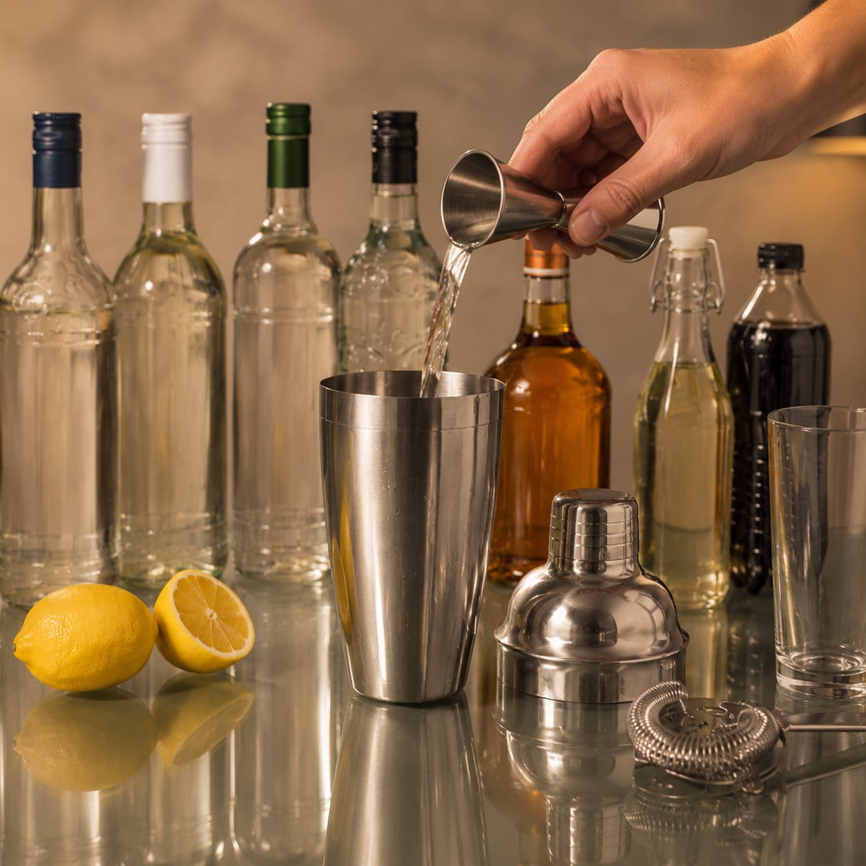 Step 1 — how to make Long Island Iced Tea