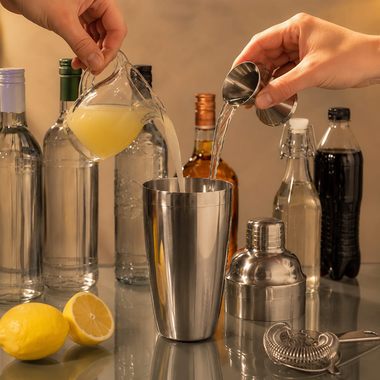 Step 2 — how to make Long Island Iced Tea