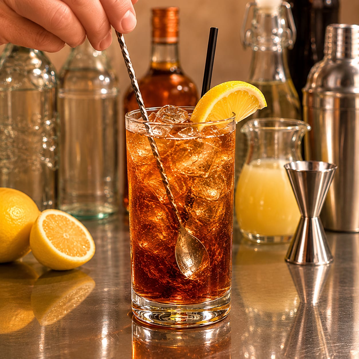 Step 6 — how to make Long Island Iced Tea