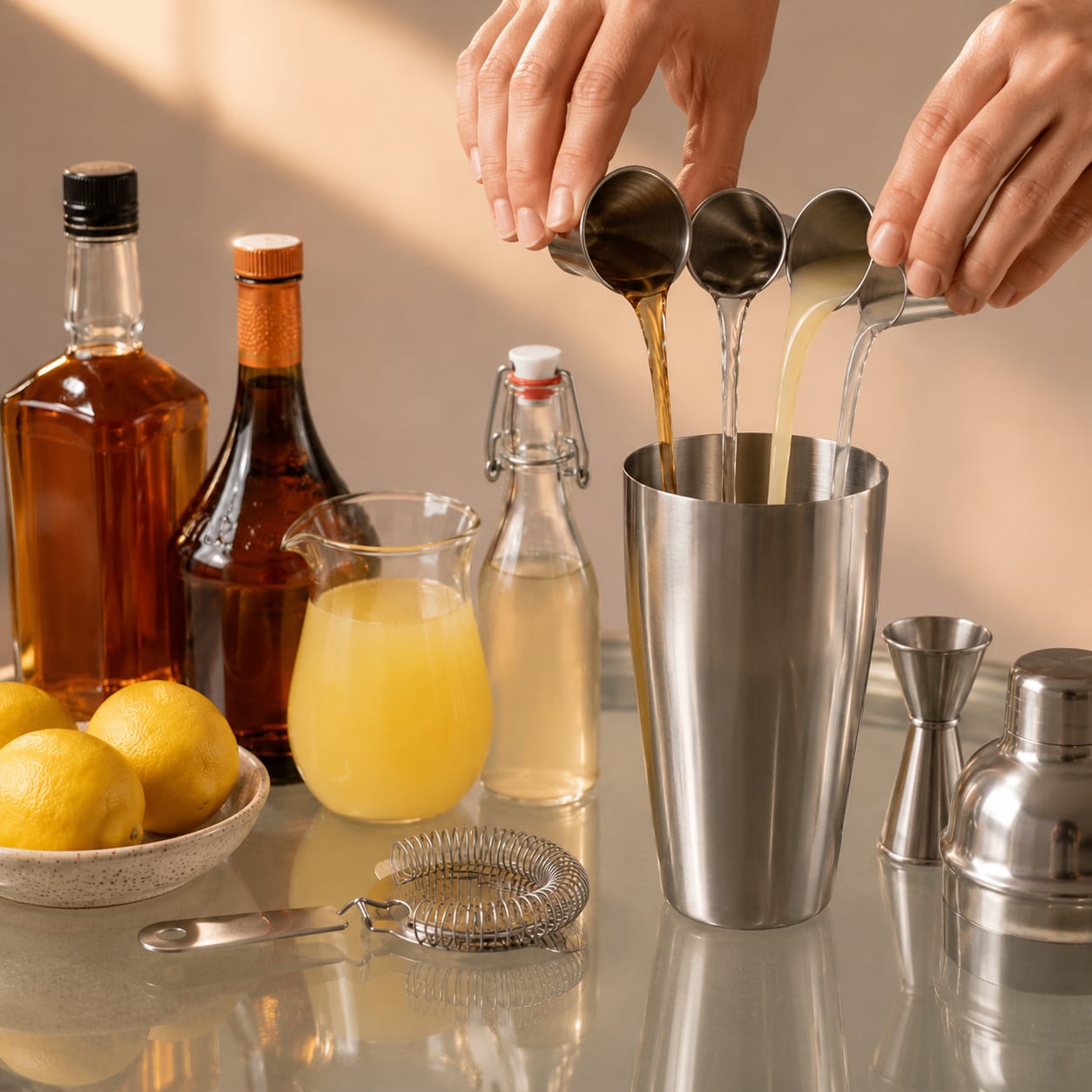 Step 2 — how to make Lynchburg Lemonade