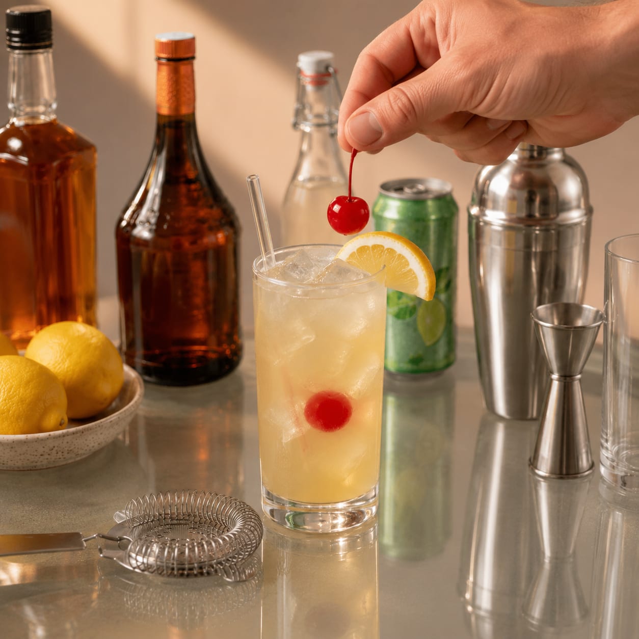 Step 6 — how to make Lynchburg Lemonade