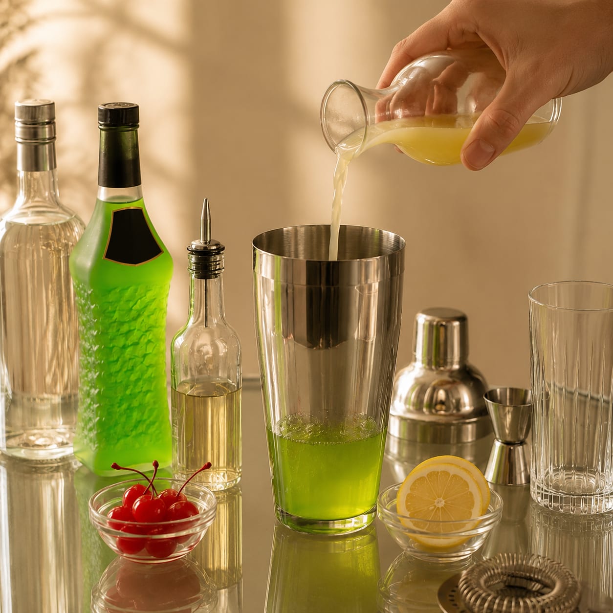 Step 2 — how to make Midori Sour