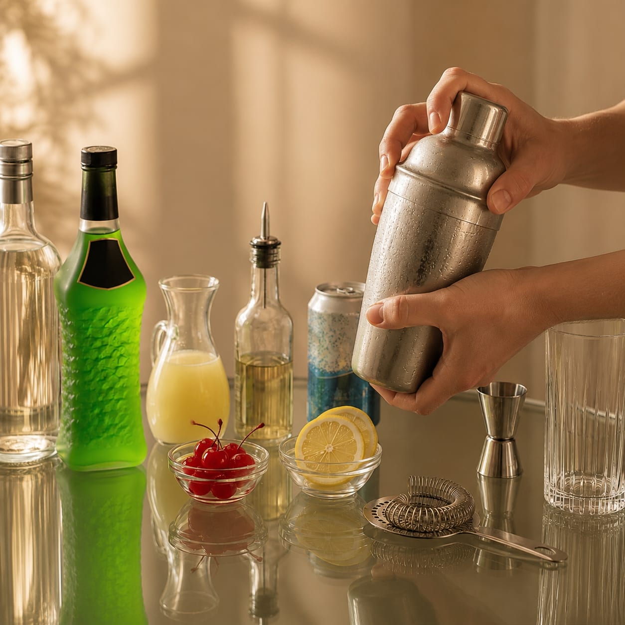 Step 3 — how to make Midori Sour