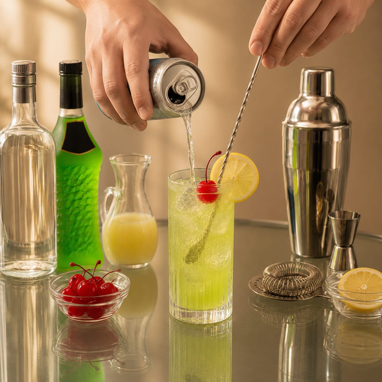 Step 5 — how to make Midori Sour