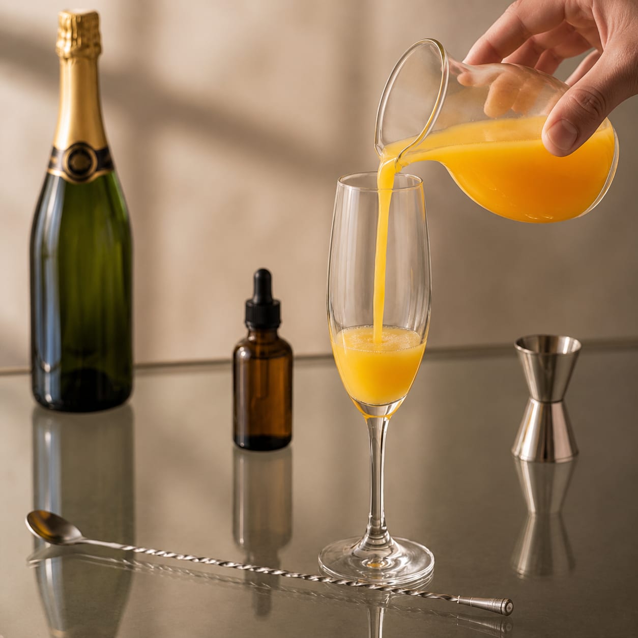Step 1 — how to make Mimosa
