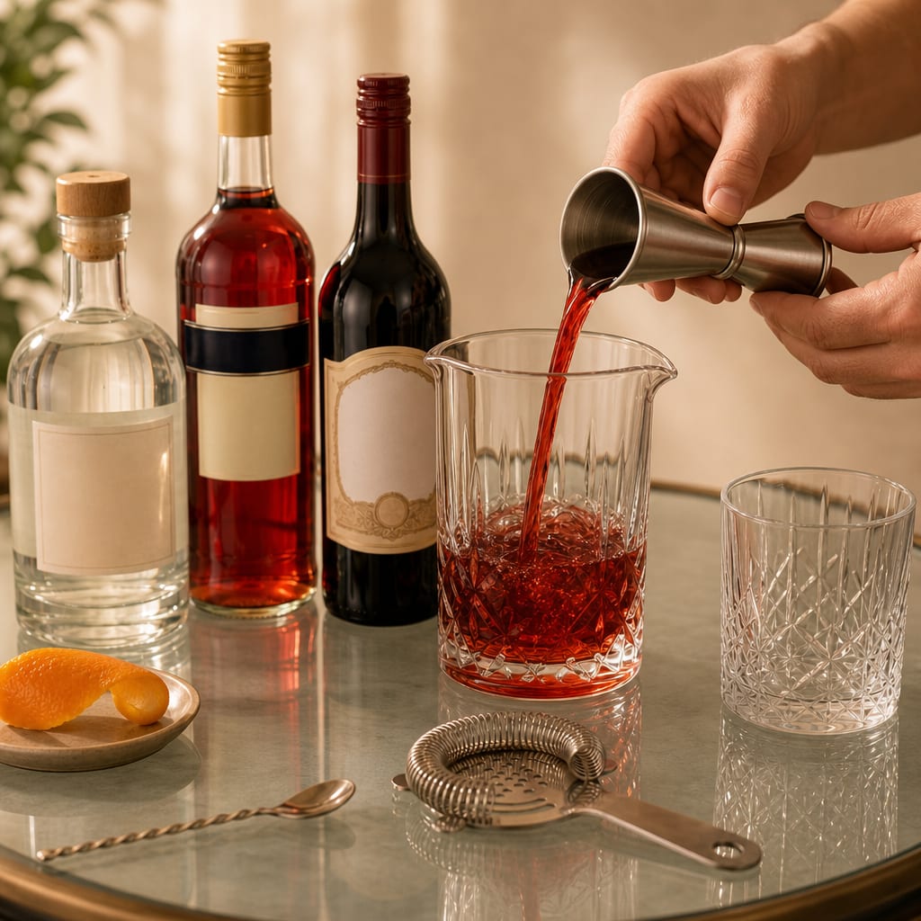 Step 1 — how to make Negroni