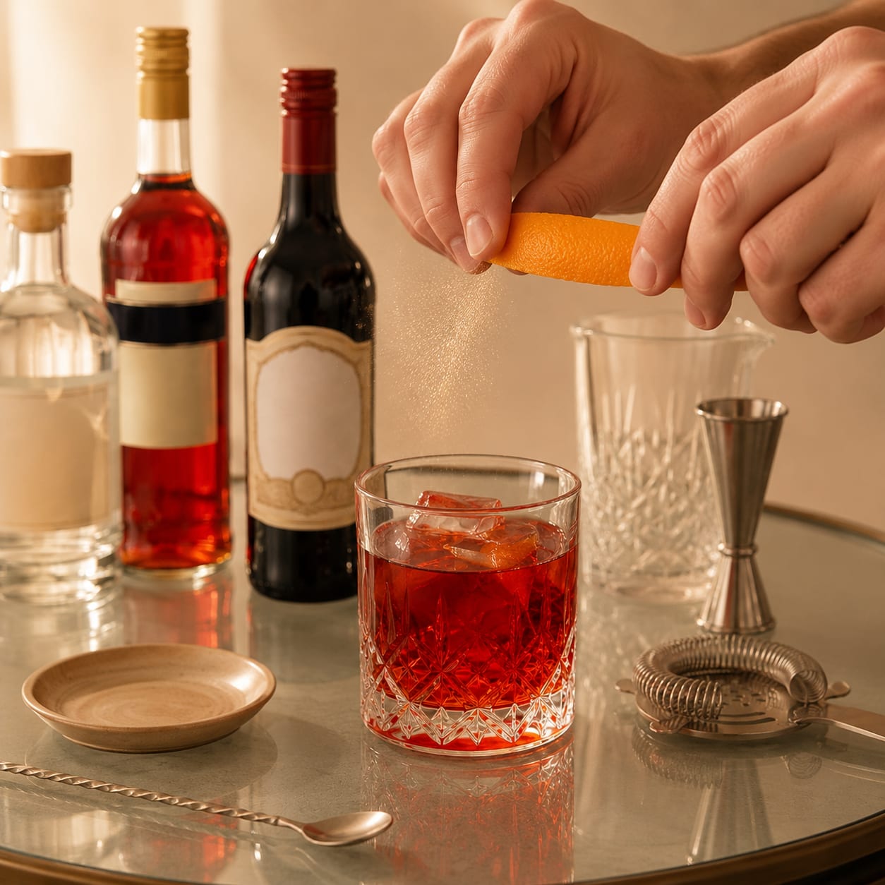 Step 4 — how to make Negroni
