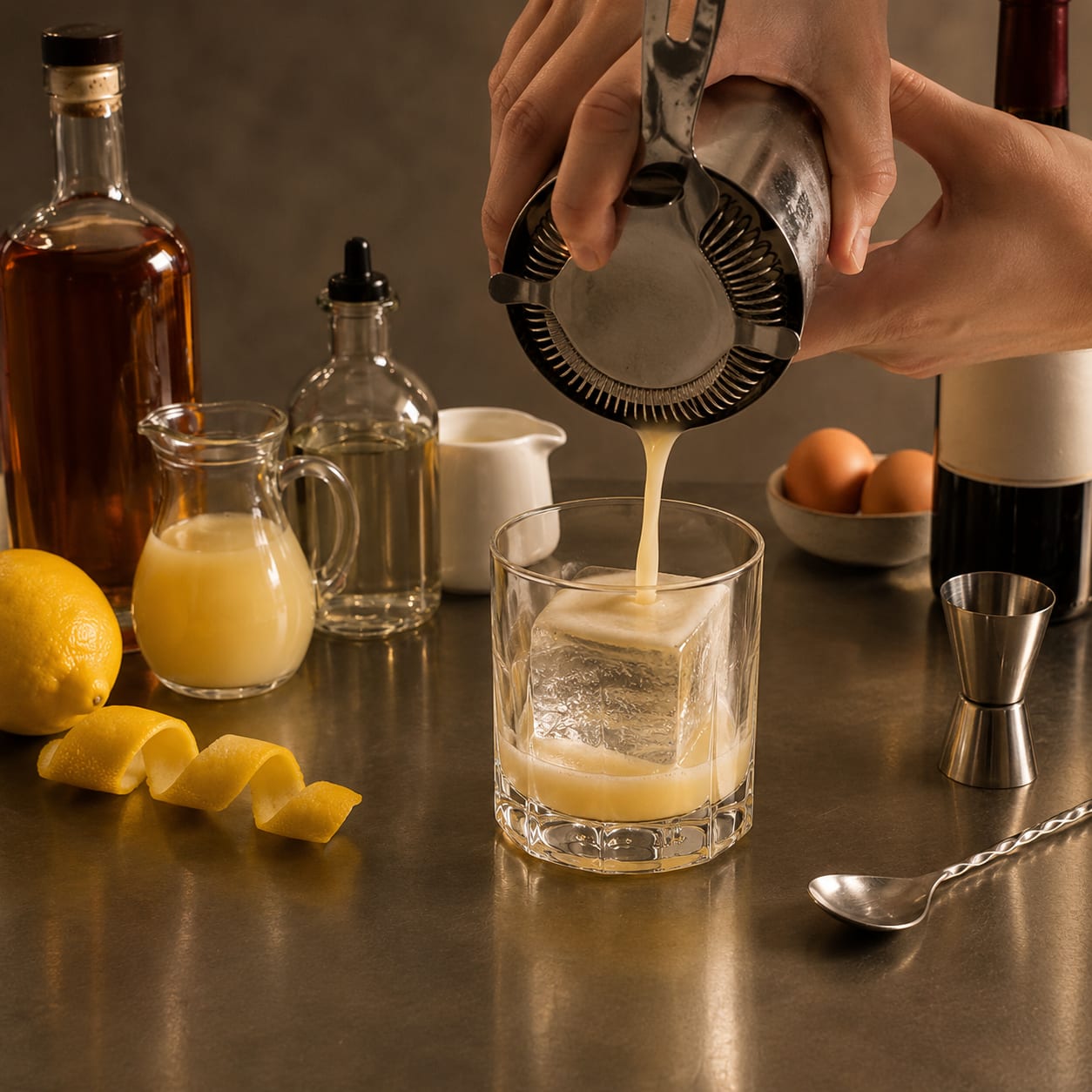 Step 3 — how to make New York Sour