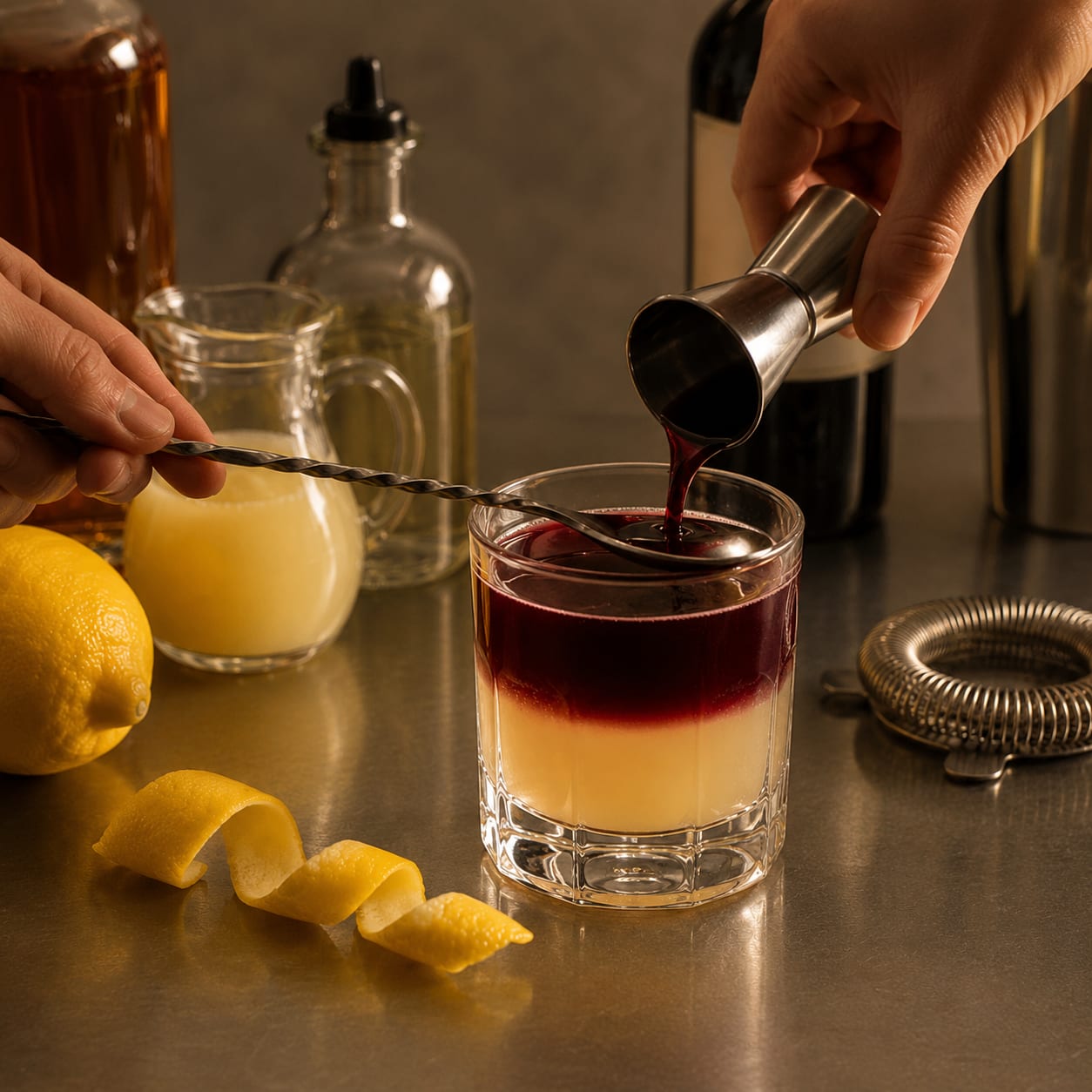 Step 4 — how to make New York Sour