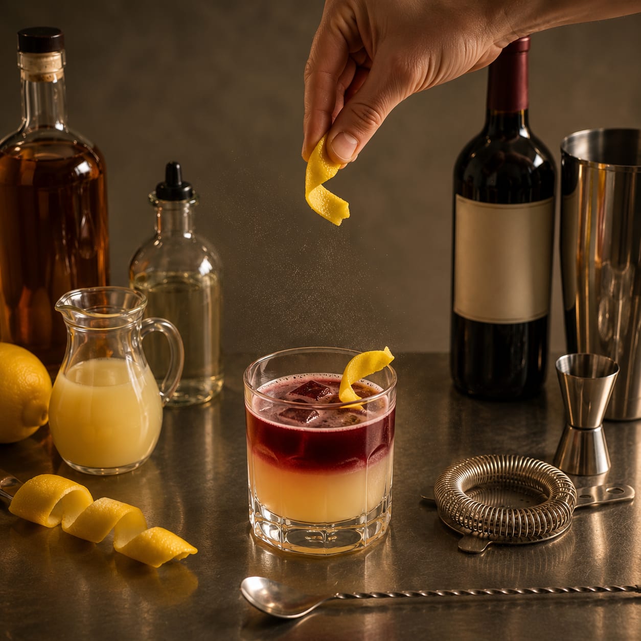 Step 5 — how to make New York Sour