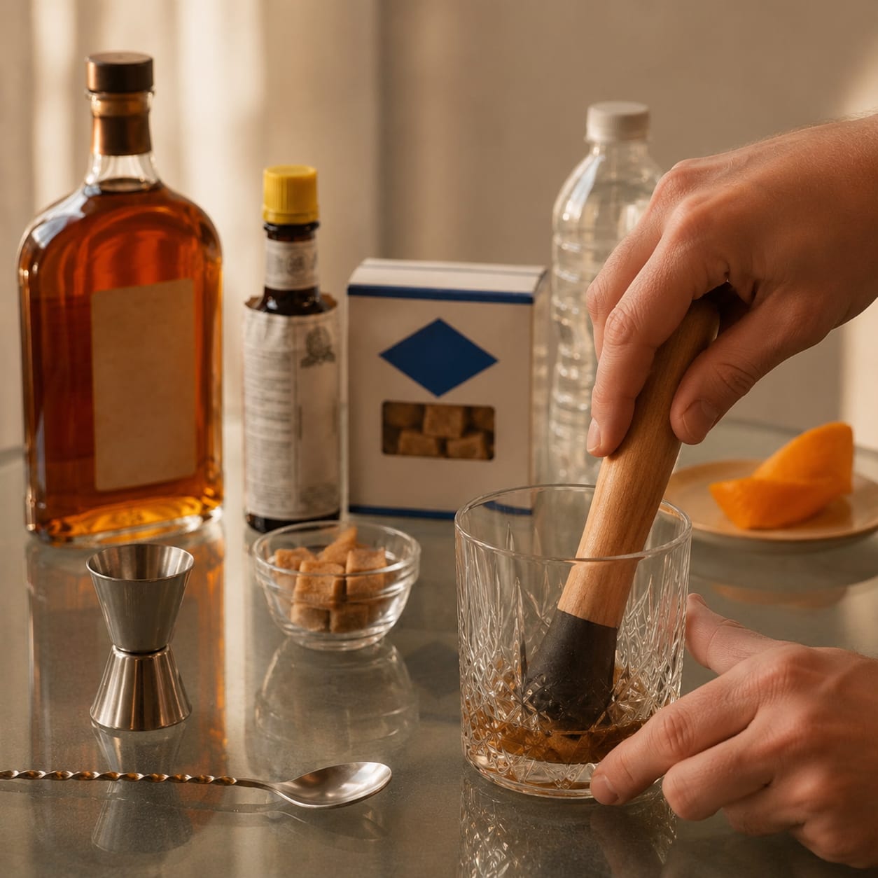 Step 1 — how to make Old Fashioned