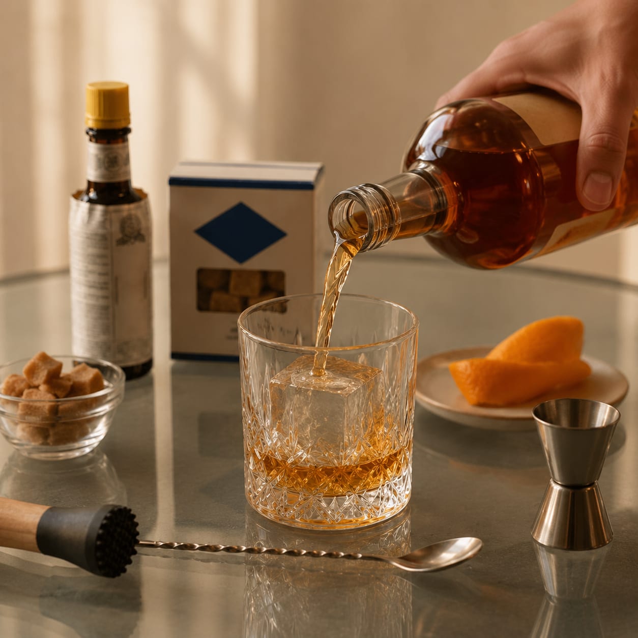 Step 2 — how to make Old Fashioned