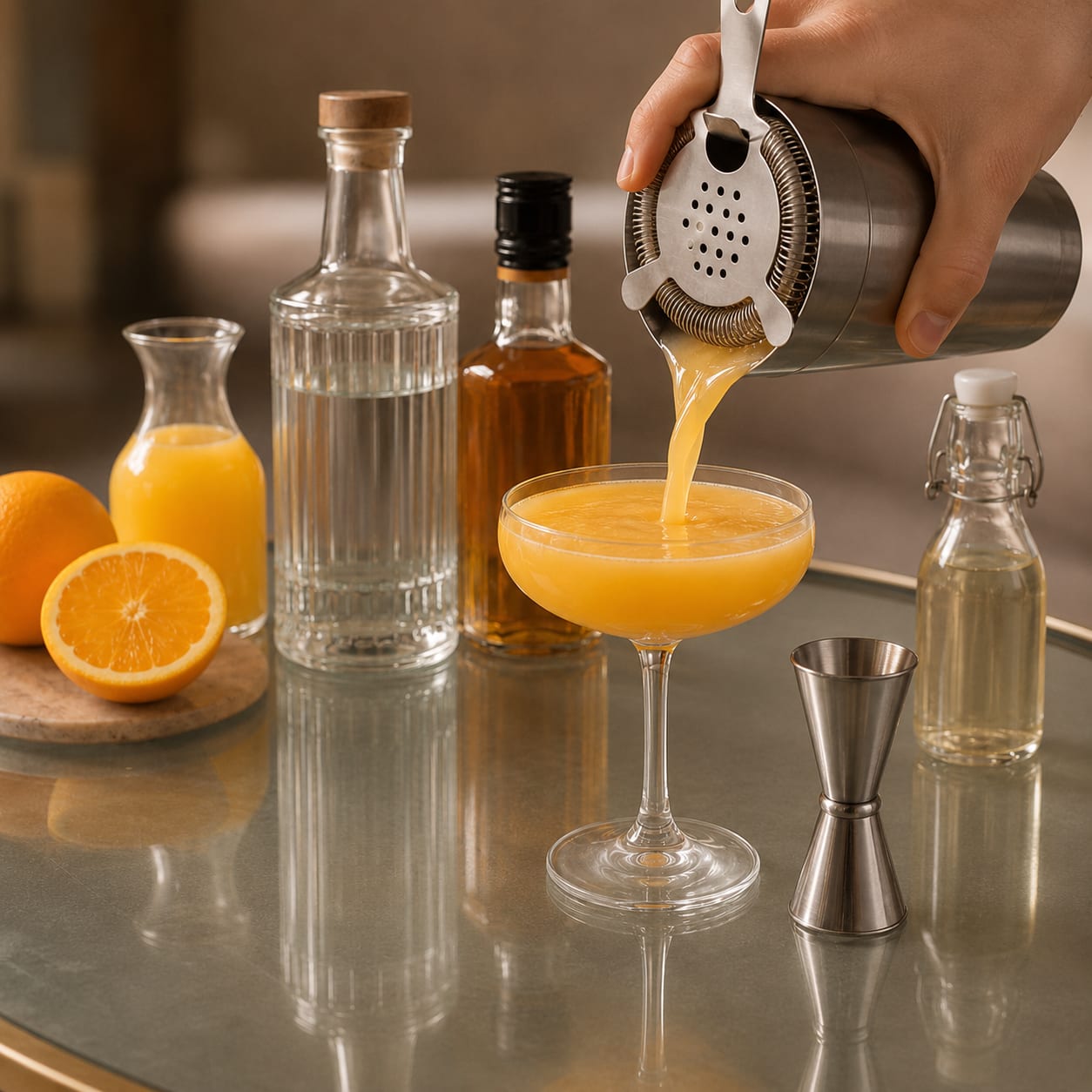 Step 4 — how to make Orange Blossom