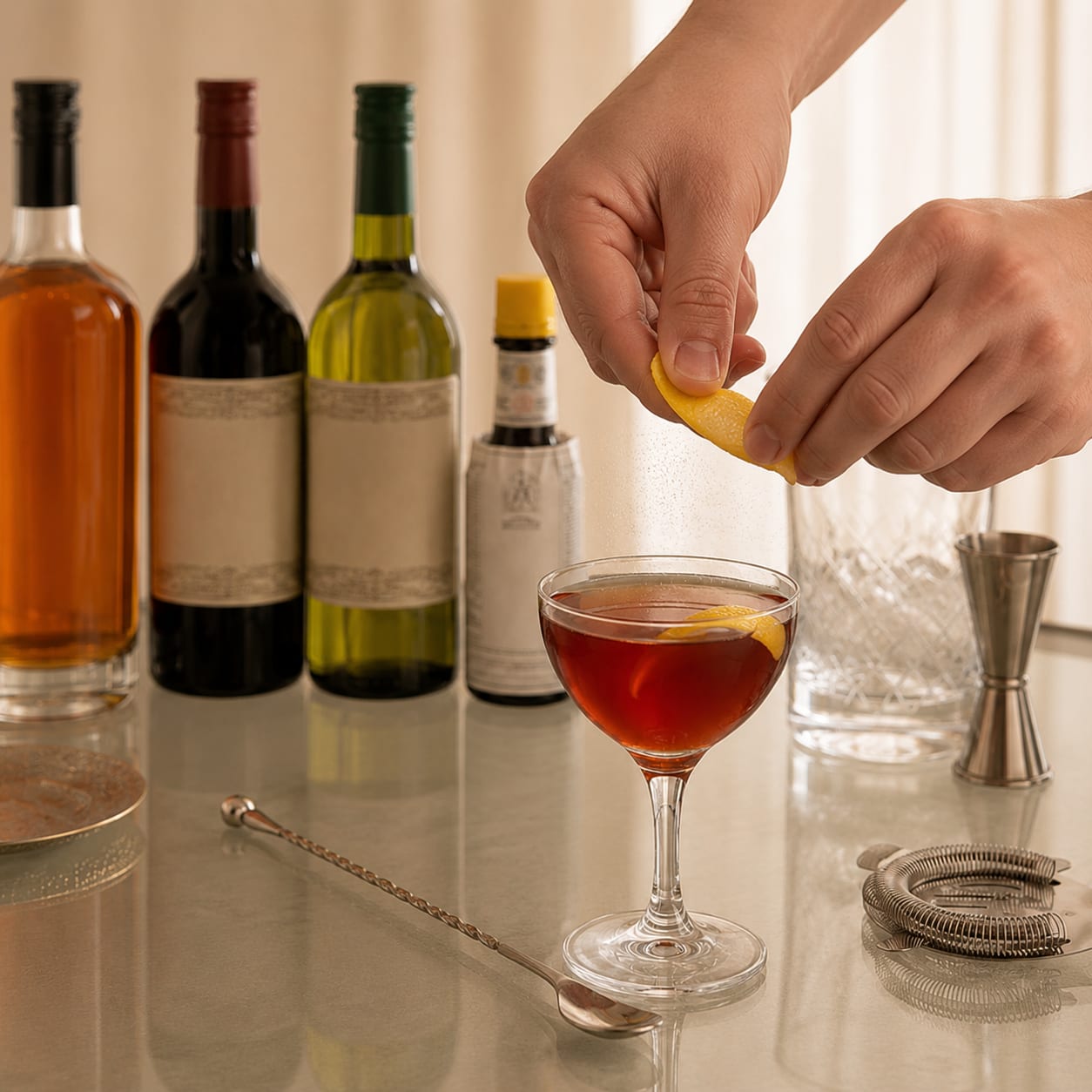 Step 4 — how to make Perfect Manhattan