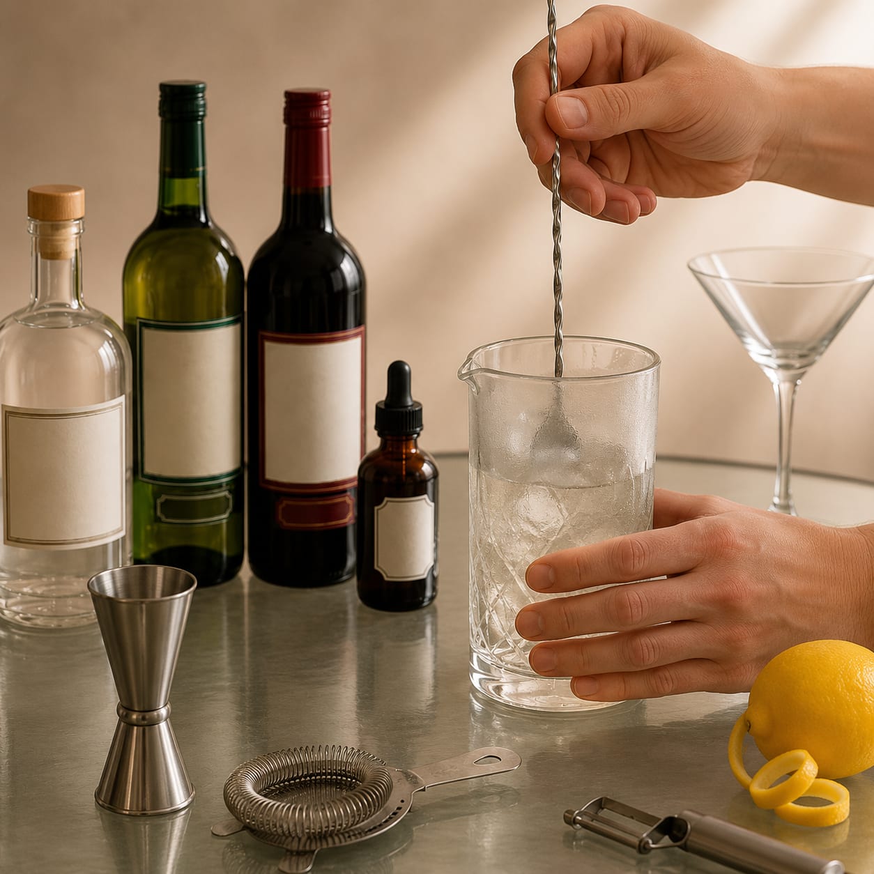 Step 3 — how to make Perfect Martini