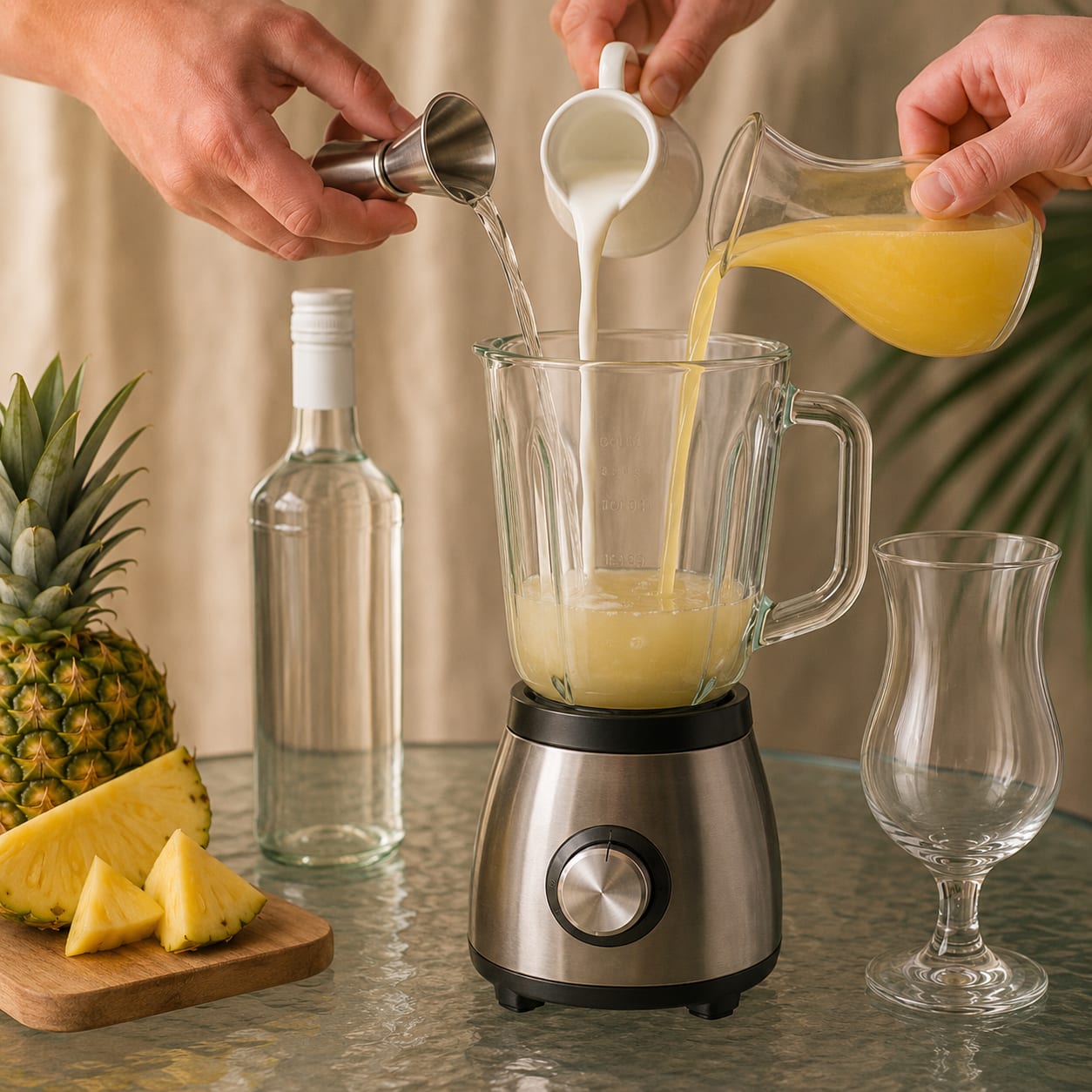 Step 1 — how to make Piña Colada