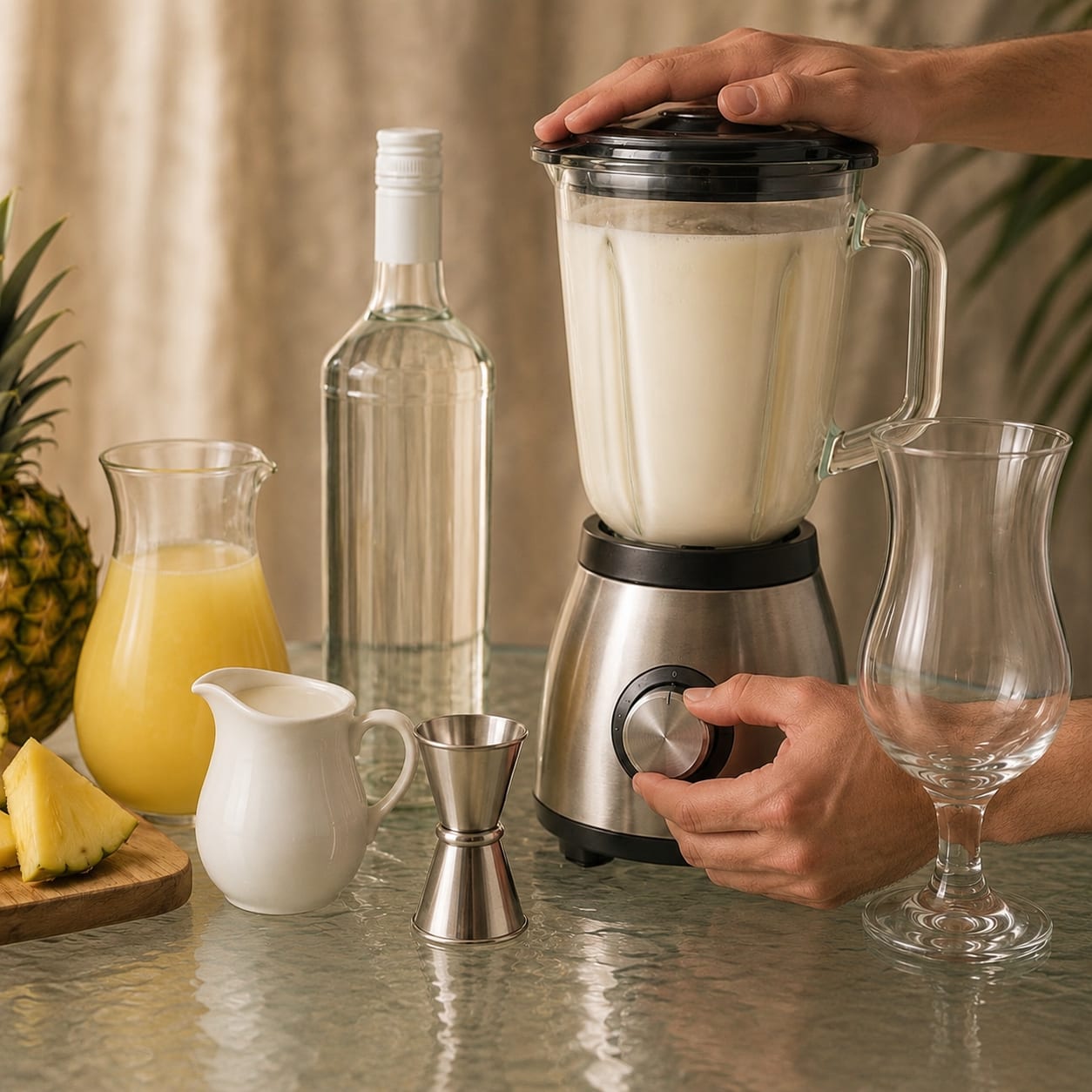 Step 3 — how to make Piña Colada