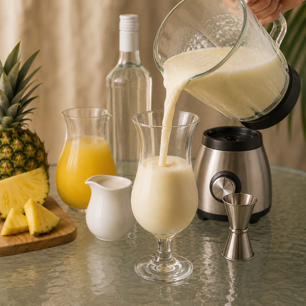 Step 4 — how to make Piña Colada