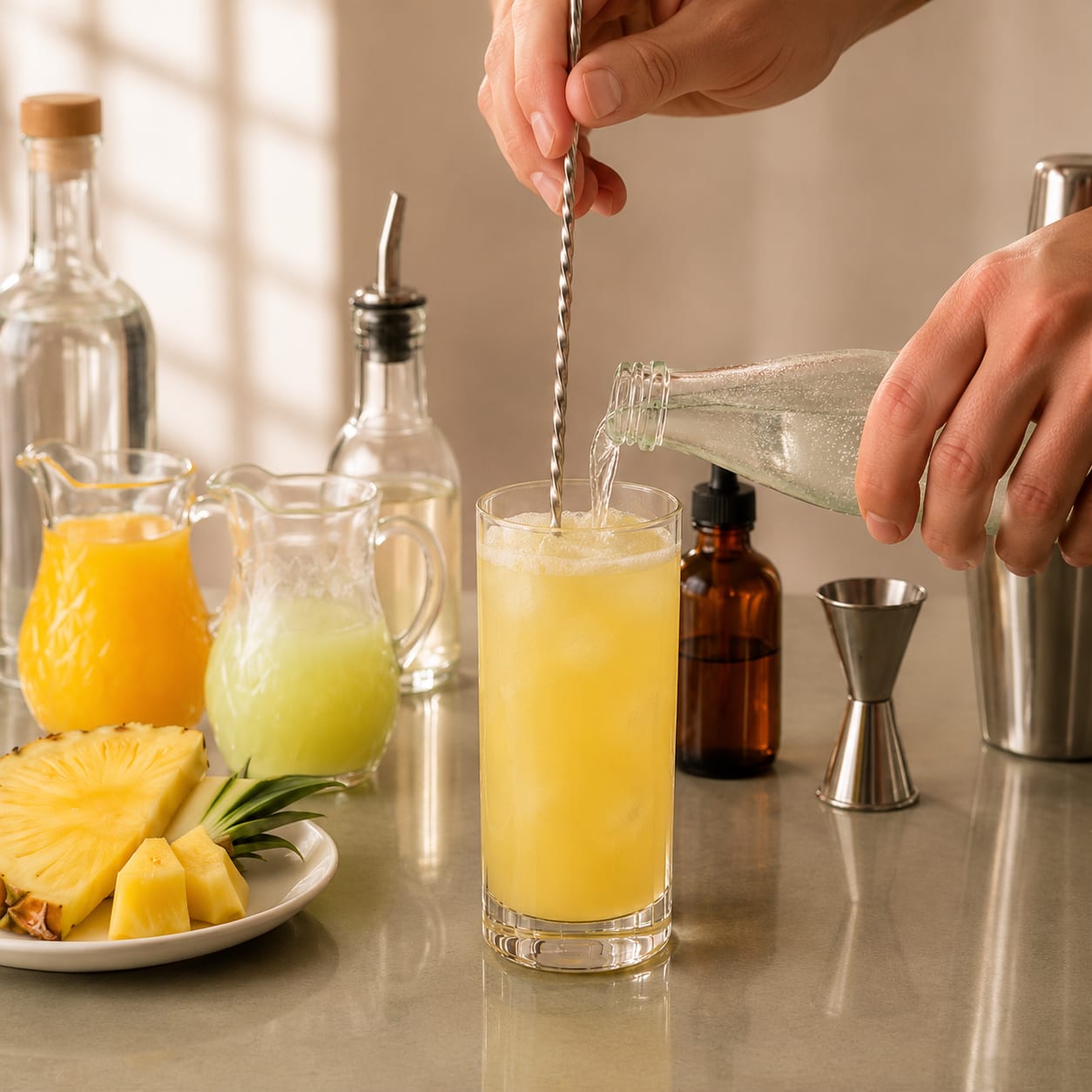 Step 4 — how to make Pisco Punch