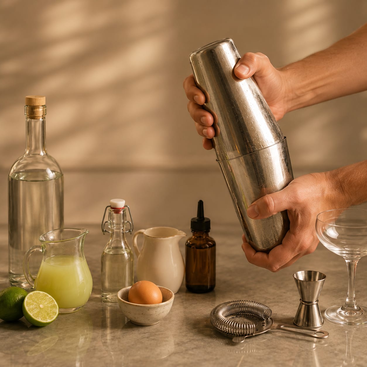 Step 1 — how to make Pisco Sour