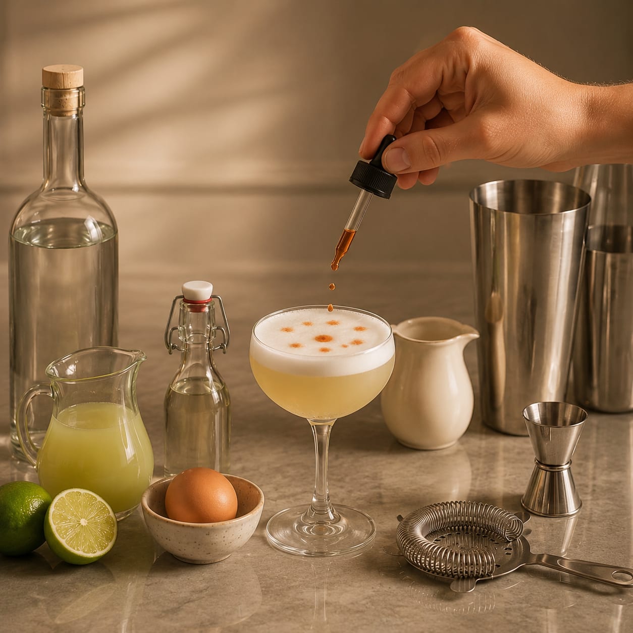 Step 4 — how to make Pisco Sour