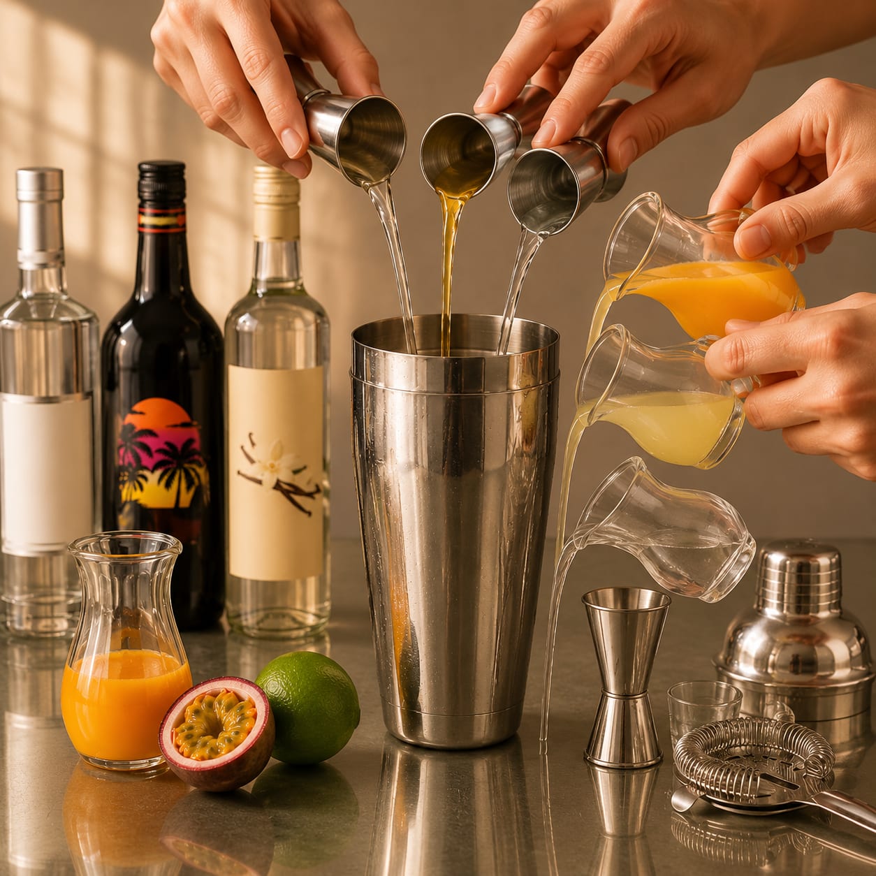 Step 1 — how to make Porn Star Martini