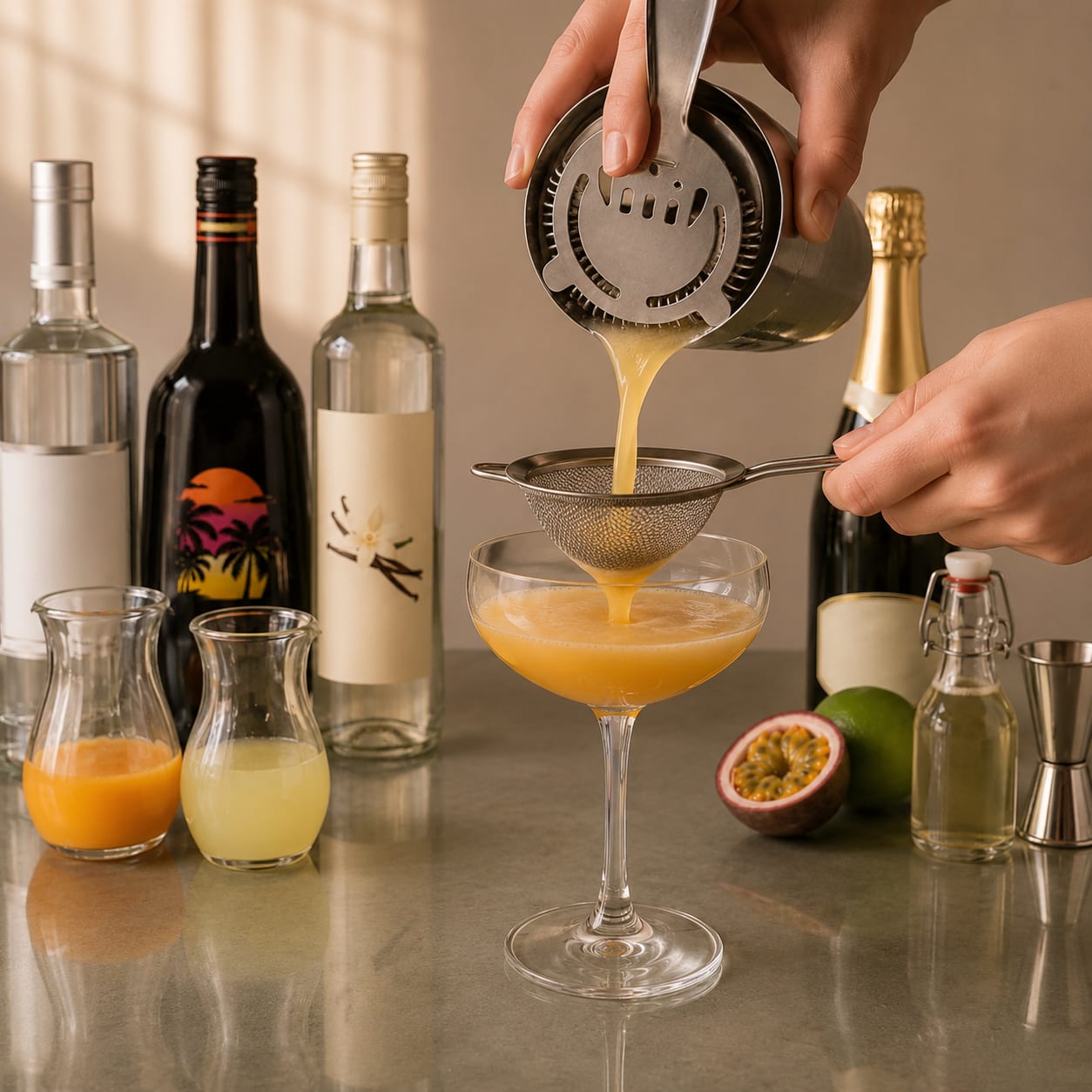 Step 4 — how to make Porn Star Martini