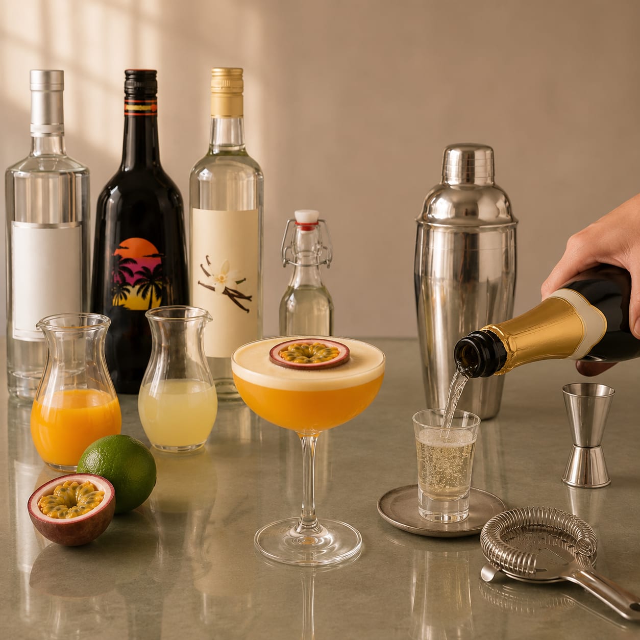 Step 6 — how to make Porn Star Martini