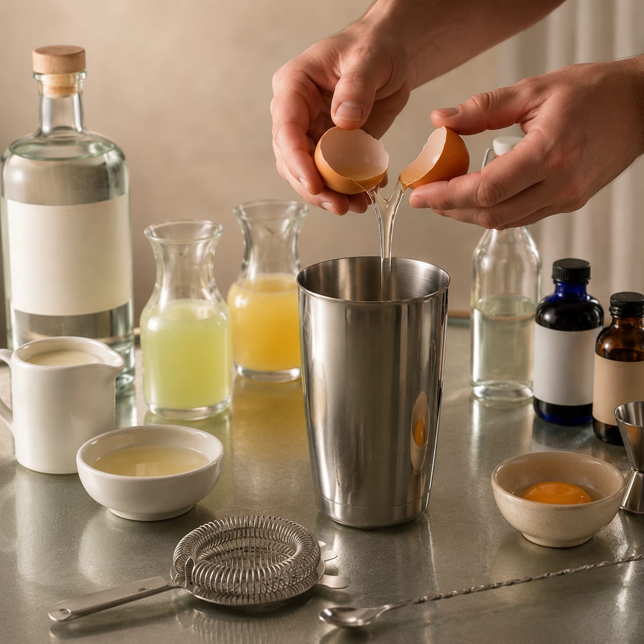 Step 1 — how to make Ramos Gin Fizz