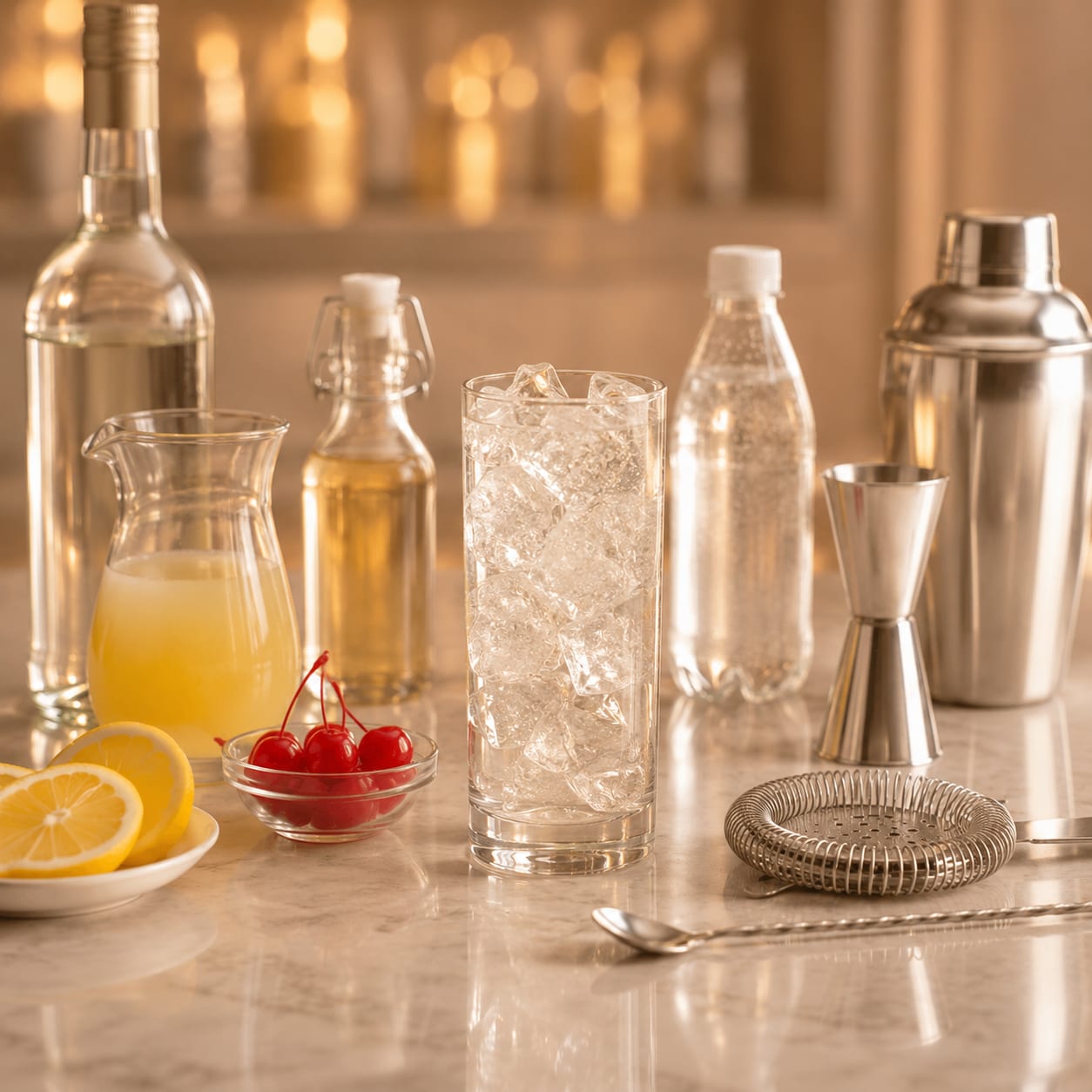 Step 3 — how to make Rum Collins
