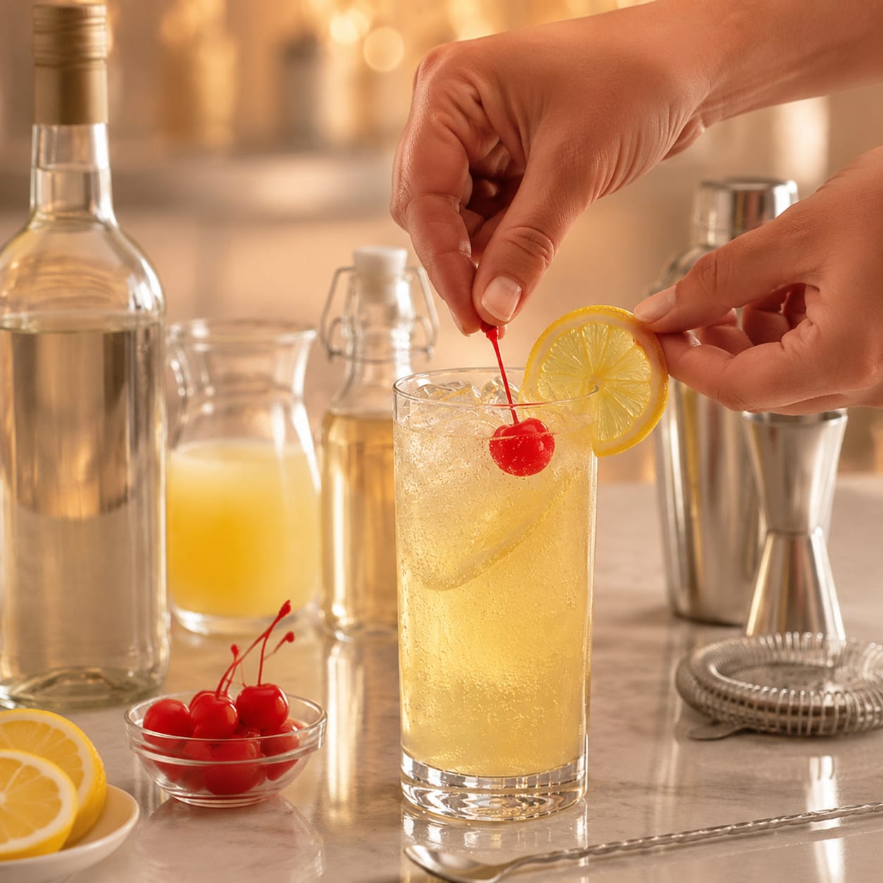 Step 6 — how to make Rum Collins