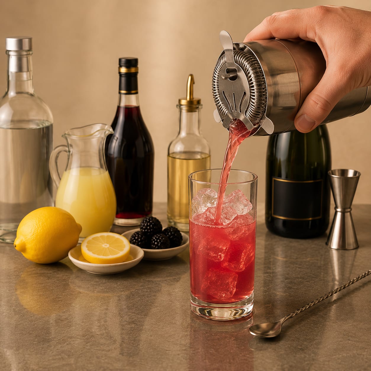 Step 4 — how to make Russian Spring Punch