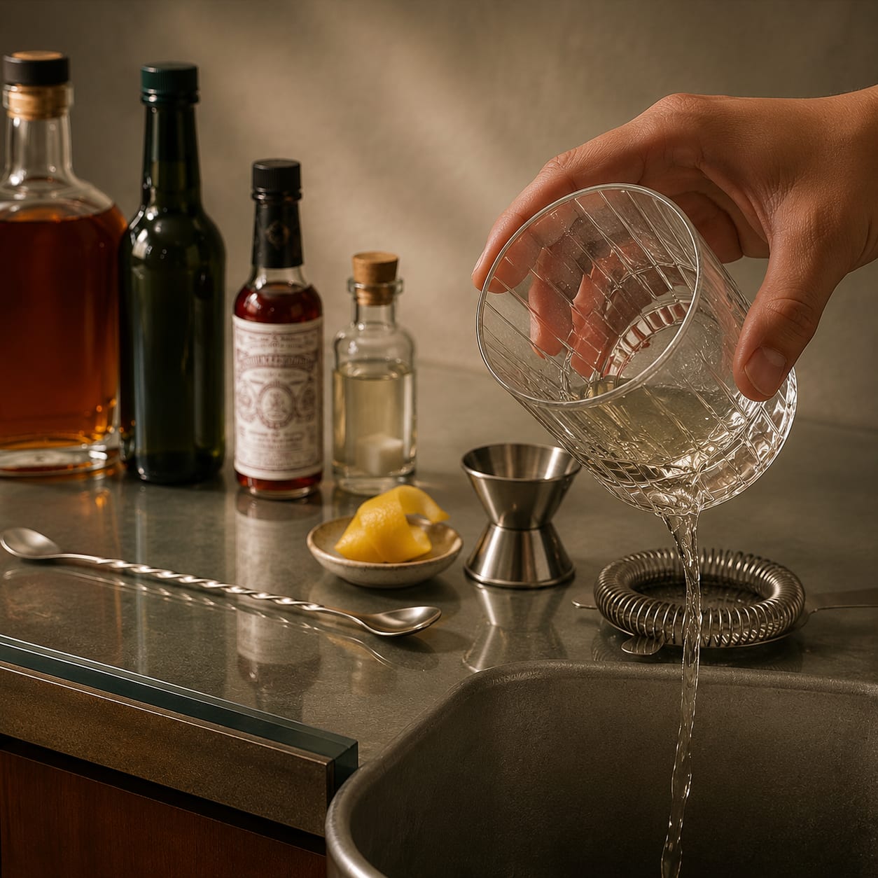 Step 1 — how to make Sazerac